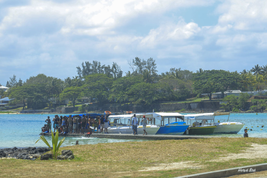 Blue Bay Mauritius marine park day charter boats