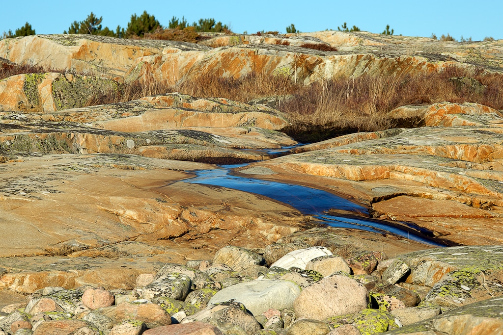 Géologie faite de roches volcaniques îles Koster