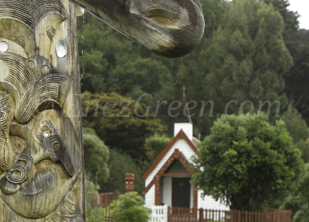 Eglise Onuku presqu'île d'Akaroa, Nouvelle-Zélande