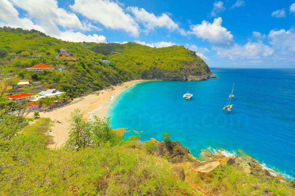 paysage de l île de barthélemy